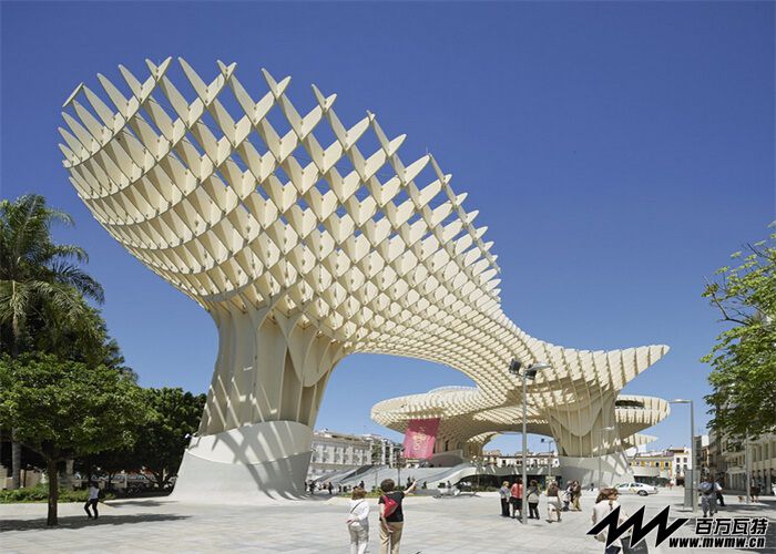 "metropol parasol"世界上规模最大的木结构展览展示建筑